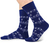 Novelty Gifts for Music Lovers,Players, Composers, Conductors, Music Performers, Singers, and Music Teachers, Music Note Socks Gift For Men, Musician Gifts
