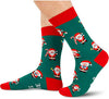 Christmas Socks, Christmas Santa Socks, Xmas Gifts, Holiday Gifts, Funny Christmas Gifts for Men Women, Santa Gift Stocking Stuffer