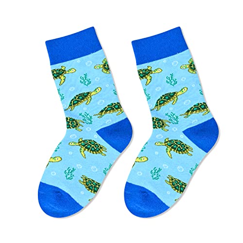 Boy's Novelty Funny Shark Socks Gifts for Sea Animal Lovers-2 Pack