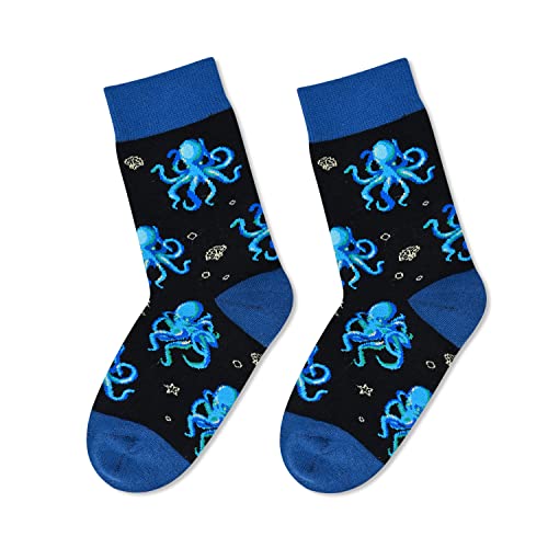 Funny Octopus Socks for Boys 7-10 Years, Novelty Octopus Gifts For Octopus Lovers, Children's Day Gift For Your Son, Gift For Brother, Funny Octopus Socks for Kids, Boys Octopus Themed Socks