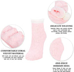 Women Fuzzy Anti-Slip Socks, Non Slip Fluffy Slipper Socks for Girls with Grippers, Cozy Gifts For Her 4 Pairs