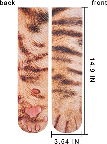 Women's Novelty Crazy Cat Paw Socks Gifts For Pet Lovers