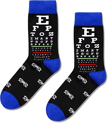 Men's Optometry Socks, Eyeball Socks, Optometry Gifts for Men, Optometrist Gifts, Optician Gifts, Eye Doctor Gifts, Eyeball Gifts, Ophthalmologist Gifts