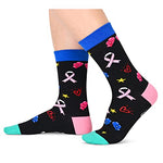 Unisex Breast Cancer Socks, Cancer Awareness Socks, Chemo Socks, Inspirational Gifts for Women and Men, Chemo Gifts, Survivor Gifts