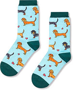 Women's Funny Stylish Dachshund Socks Gifts For Dachshund Lovers