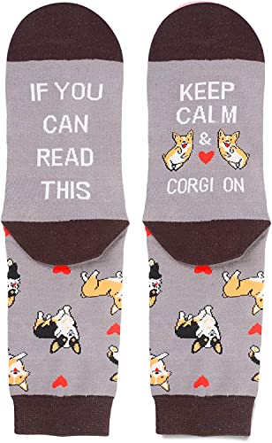 Unisex Fun Cute Corgi Socks Gifts For Corgi Lovers