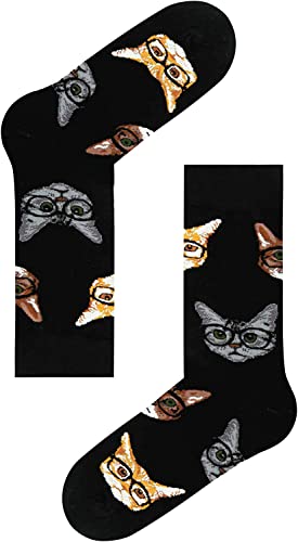 Cat Gifts for Cat Lovers Cat Owner Cat Dad Socks for Men Fun Novelty Cool Socks Cat Dad Gifts