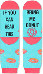 Gift for Mom, Women's Donut Socks, Anniversary Gift for Her, Donut Lover Gift, Funny Food Socks, Novelty Donut Gifts for Women, Funny Donut Socks for Donut Lovers