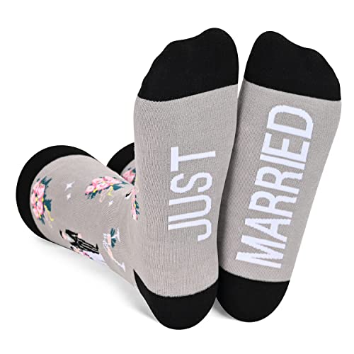 Novelty Wedding Socks for Bride and Groom, Funny Gifts for Bride and Groom, Couple Socks, Wedding Gifts for the Happy Couple