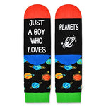 Crazy Space Socks for Kids, Silly Funny Novelty Boys Socks, Planet Socks, Cool Kids Gifts, Outer Space Gifts, Astronomy Gifts for Boys 7-10 Years Old Boys