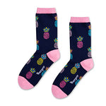 Pineapple Gifts Women's Funny Fruit Socks Pineapple Gifts for Pineapple Lovers Pineapple Themed Socks for Women