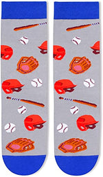Fun Baseball Socks, Baseball Lover Socks, Sport Socks, Baseball Gifts for Baseball Lovers, Mens Socks Gifts, Novelty Socks, Socks for Men