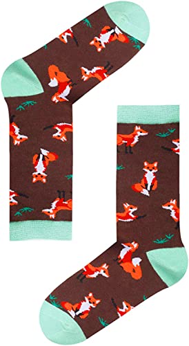 Unique Fox Gifts for Women Silly & Fun Fox Socks Novelty Fox Gifts for Moms