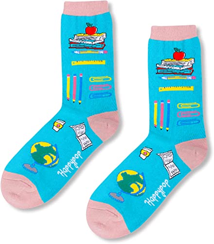 Novelty Women's Book Socks, Funny Pencil Notebook Socks, Best