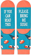 Unisex Sushi Socks, Sushi Lover Gift, Funny Food Socks, Novelty Sushi Gifts, Gift Ideas for Men Women, Funny Sushi Socks for Sushi Lovers, Valentines Gifts, Christmas Gifts