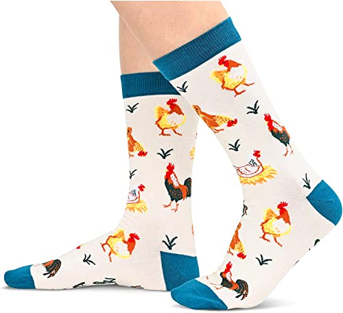 Unisex Cute Crazy Chicken Socks Gifts for Chicken Lovers