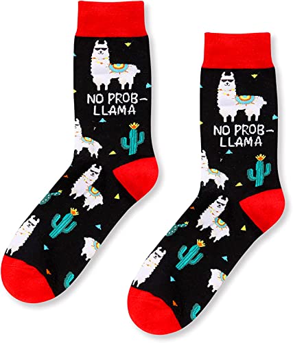 Funny Llama Gifts For Llama Lovers Gifts for Men Llama Gift for Him Cute Sock Gifts Llama Socks