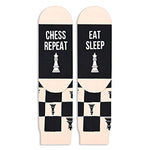 Novelty Chess Socks for Men Women who Love to Chess, Funny Gifts for Chess Lovers, Chess Players Gifts, Unisex Chess Themed Socks, Silly Socks, Fun Socks