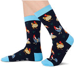 Unisex Funny Chicken Socks, Chicken Gifts for Women and Men, Rooster Gifts Farm Animal Socks