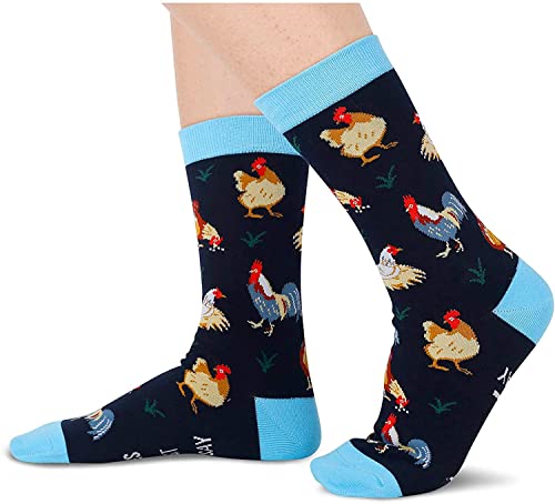 Unisex Crazy Cute Chicken Socks Gifts for Chicken Lovers