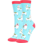 Llama Women's Socks Novelty Llama Lover Gift Ladies Llama Gifts for Women Llama Socks for Her