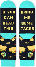 Men's Taco Socks, Taco Lover Gift, Fast Food Lover Socks, Novelty Taco Gifts, Gift Ideas for Men, Funny Taco Socks for Taco Lovers, Taco Tuesday