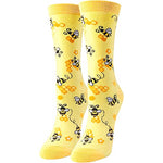 Women's Funny Slipper Crazy Bee Socks Gifts for Bumble Bee Lovers