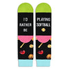 Novelty Softball Socks, Funny Softball Gifts for Softball Lovers, Ball Sports Socks, Gifts For Men Women, Unisex Softball Themed Socks, Sports Lover Gift, Silly Socks, Fun Socks