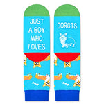 Funny Corgi Gifts for Boys Kids Teens Corgi Lovers Gifts Best Gifts for Son Crazy Corgi Socks, Gifts for 7-10 Years Old Boys