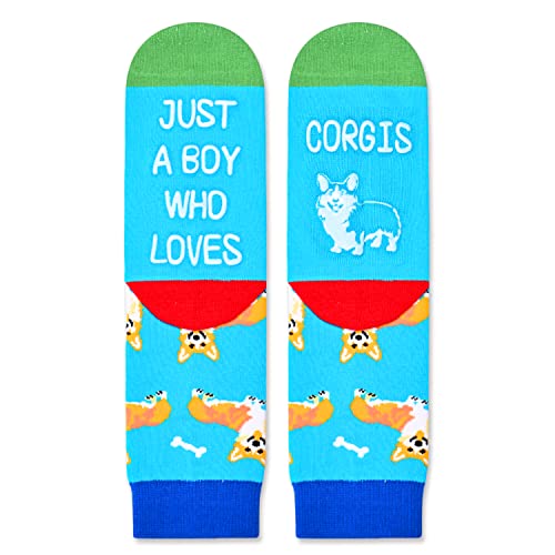 Kids' Funny Cute Animal Corgi Socks Gifts For Corgi Dog Lovers