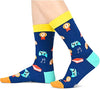 Unisex Crazy Mid-Calf Blue Cute Best Son Socks Novelty Son Gifts