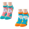 Women's Novelty Low Cut Ankle Funny Pickle Socks Gifts for Pickle Lovers-2 Pack