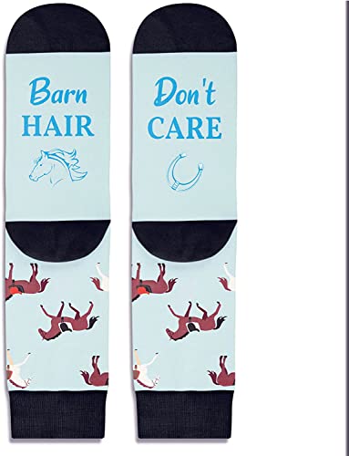 Gender-Neutral Horse Gifts, Unisex Horse Socks for Women and Men, Equestrian Gifts Farm Animal Socks