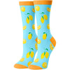 Lemon Gifts Women's Funny Fruit Socks Lemon Gifts for Lemon Lovers Lemon Themed Socks for Women