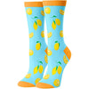 Women's Novelty Crazy Lemon Socks Gifts for Lemon Lovers