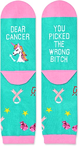 Inspirational Gifts, Breast Cancer Gifts, Chemo Gifts, Breast Cancer Awareness Socks, Survivor Socks for Women