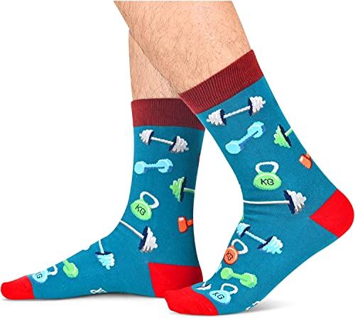 Novelty Weight Lifting Socks, Funny Weight Lifting Gifts for Weight Lifting lovers, Sports Socks, Gifts for Men Women, Unisex Weight Lifting Themed