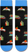 Crazy Cool Book Socks,Funny Silly Socks for Men, Unique Book Lovers Gifts for Reading Enthusiasts, Book Gifts,Reading Gifts