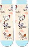 Gender-Neutral Chicken Gifts, Unisex Chicken Socks for Women and Men, Rooster Gifts Farm Animal Socks