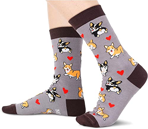 Gender-Neutral Corgi Gifts, Unisex Corgi Socks for Women and Men, Corgi Gifts Animal Socks