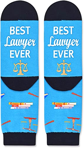 Lawyer Socks for Women and Men, Appreciation Gifts, Ideal Present for Lawyers on Birthday, Retirement, Anniversary, and Christmas, Gift for Him or Her