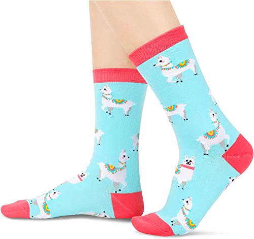 Llama Women's Socks Novelty Llama Lover Gift Ladies Llama Gifts for Women Llama Socks for Her