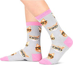 Women's Funny Cute Animal Cat Socks Gifts For Cat Lovers