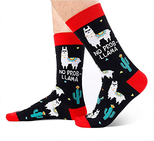 Funny Llama Gifts For Llama Lovers Gifts for Men Llama Gift for Him Cute Sock Gifts Llama Socks