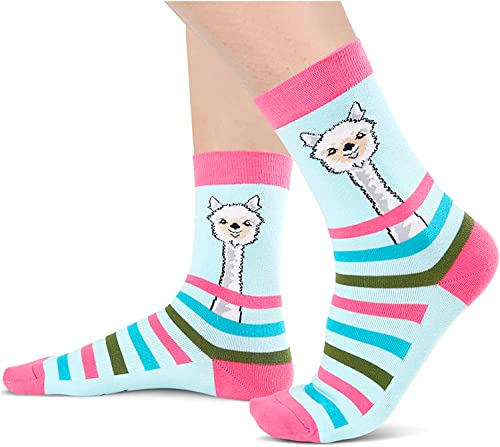 Gender-Neutral Llama Gifts, Unisex Llama Socks for Women and Men, Llama Gifts Farm Animal Socks