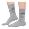 Novelty Gray Slouch Socks For Women, Gray Scrunch Socks For Girls, Cotton Long Tall Tube Socks, Fashion Vintage 80s Gifts, 90s Gifts, Women's Gray Socks