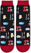 Unisex Cooking Socks, Cooking Gifts for Chefs, Pastry Chefs, Cooks, Bakers, Cookie Bakers, Cooking Enthusiasts, Bread Makers, Novelty Women Men Cooking Socks