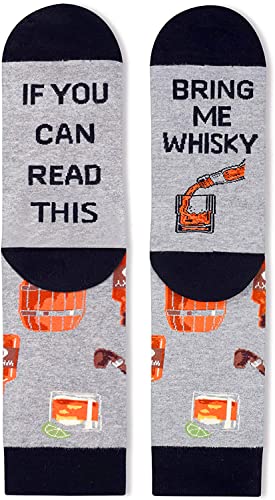 Unique Whisky Socks Ideal Gifts for Drinkers Funny Whisky Gift for Men, Whisky Lover Gift