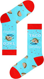 Women's Taco Socks, Mexican Theme Socks, Taco Gifts, Taco Lover Presents, Thank You Gifts For Women,Taco Tuesday, Mothers Day Gifts, Fast Food Socks