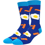 Men's Cute Knit Funny Bacon Egg Socks Gifts for Food Lovers